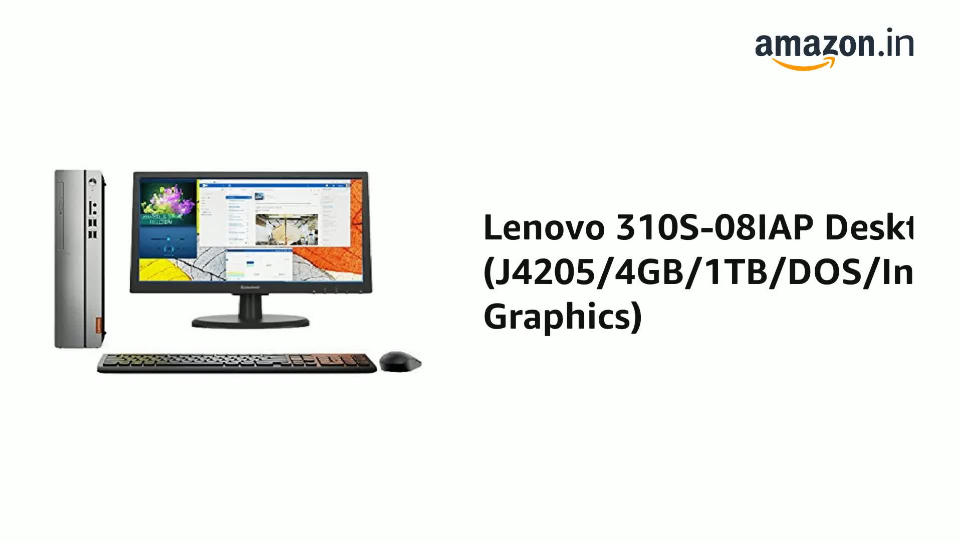Lenovo 310S-08IAP Desktop (J4205/4GB/1TB/DOS/Integrated Graphics